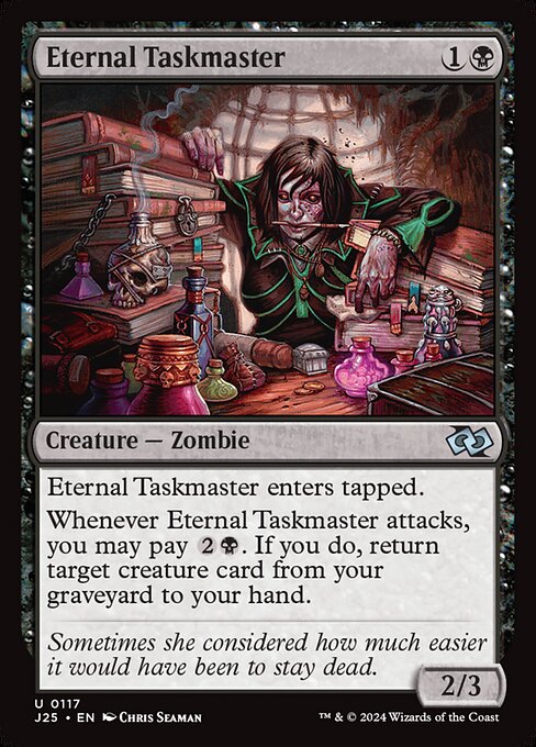 Magic the Gathering Card - Eternal Taskmaster - MTG Circle
