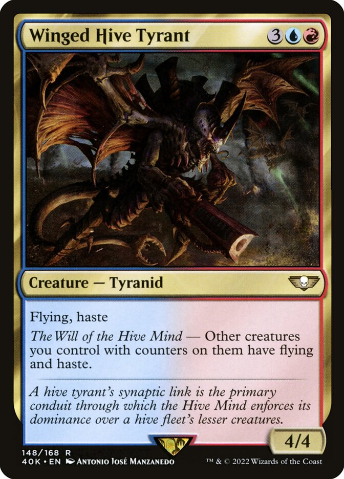 Magic the Gathering Card - Winged Hive Tyrant - MTG Circle
