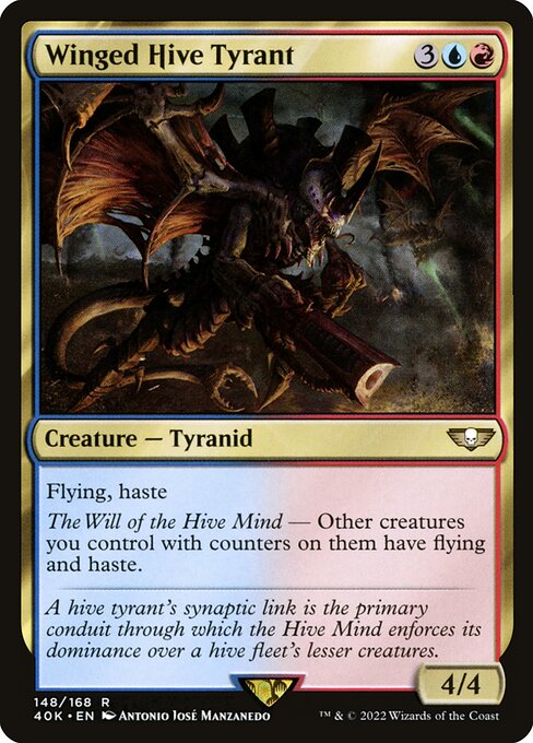 Magic the Gathering Card - Winged Hive Tyrant - MTG Circle