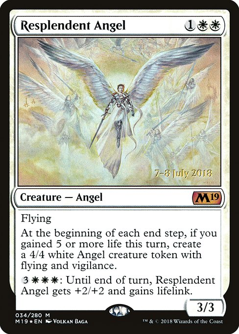 Magic the Gathering Card - Resplendent Angel - MTG Circle