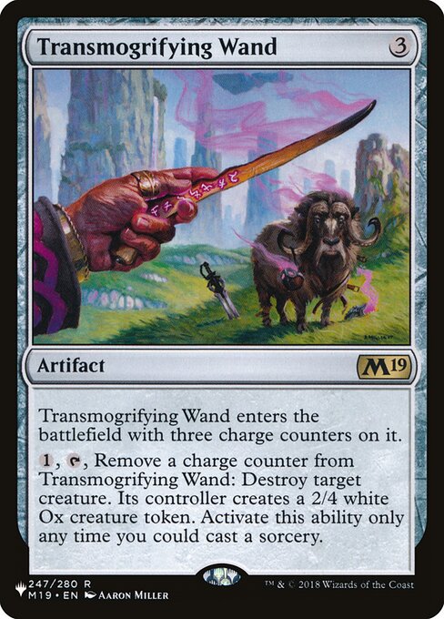 Magic the Gathering Card - Transmogrifying Wand - MTG Circle