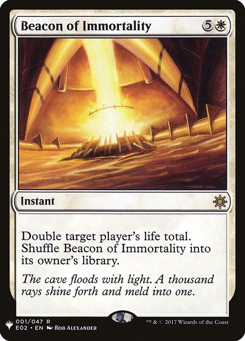 Magic the Gathering Card - Beacon of Immortality - MTG Circle