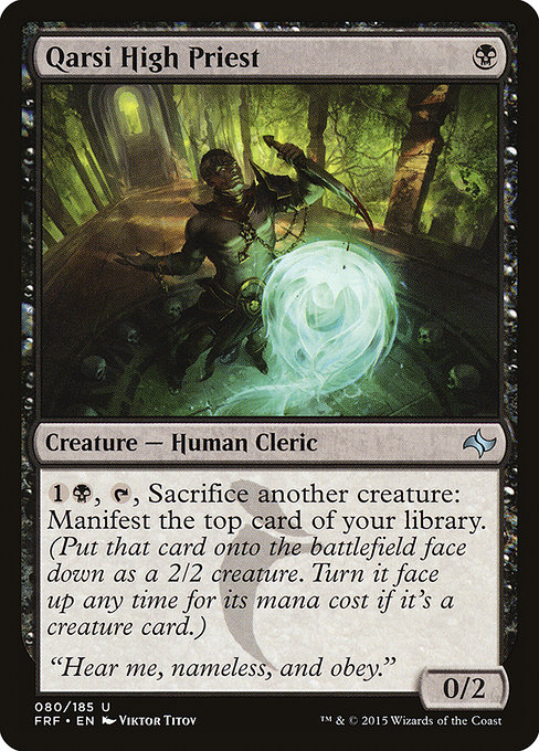 Magic the Gathering Card - Qarsi High Priest - MTG Circle