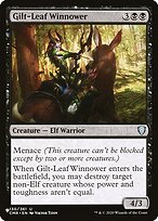 Magic the Gathering Card - Gilt-Leaf Winnower - MTG Circle