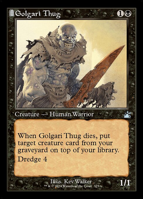 Magic the Gathering Card - Golgari Thug - MTG Circle