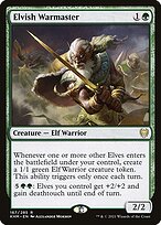 Magic the Gathering Card - Elvish Warmaster - MTG Circle