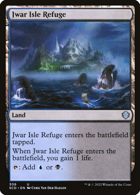 Magic the Gathering Card - Jwar Isle Refuge - MTG Circle