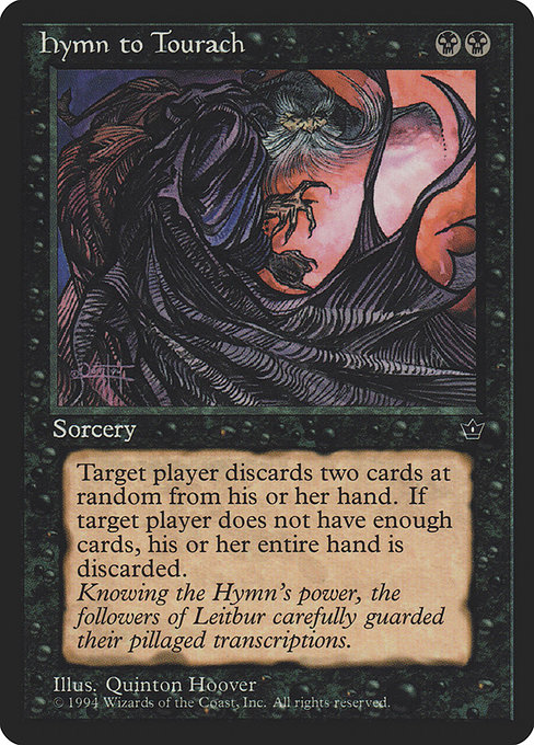 Magic the Gathering Card - Hymn to Tourach - MTG Circle