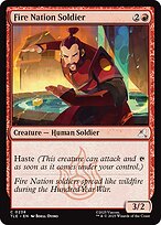 Magic the Gathering Card - Fire Nation Soldier - MTG Circle