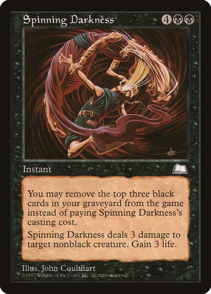 Magic the Gathering Card - Spinning Darkness - MTG Circle