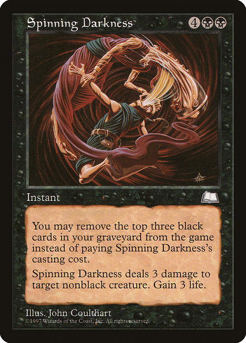 Magic the Gathering Card - Spinning Darkness - MTG Circle