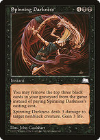 Magic the Gathering Card - Spinning Darkness - MTG Circle