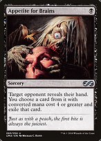 Magic the Gathering Card - Appetite for Brains - MTG Circle