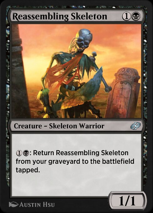 Magic the Gathering Card - Reassembling Skeleton - MTG Circle