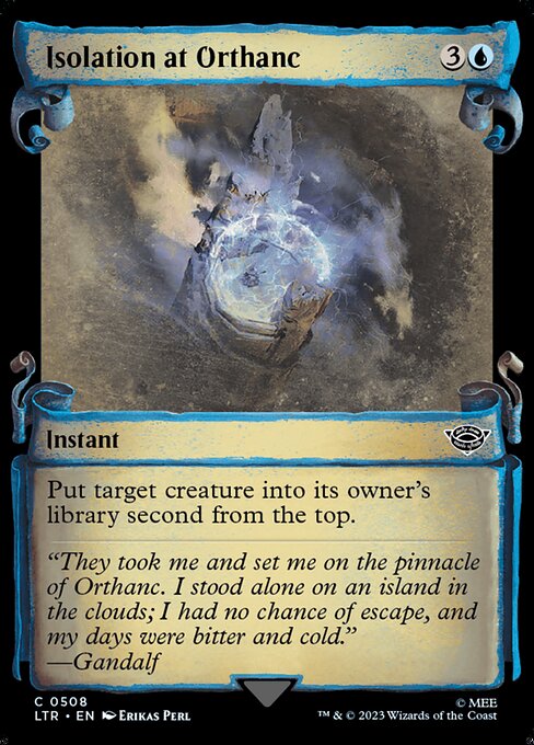 Magic the Gathering Card - Isolation at Orthanc - MTG Circle