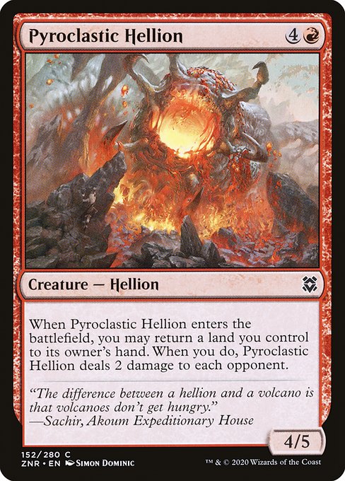 Magic the Gathering Card - Pyroclastic Hellion - MTG Circle
