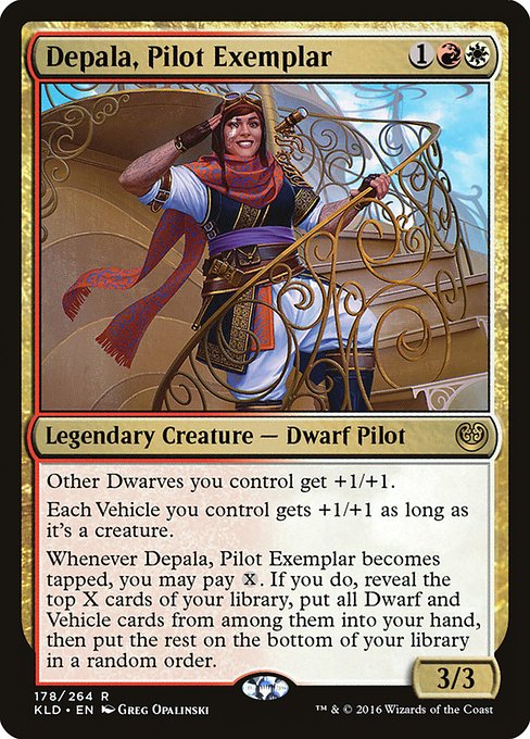 Magic the Gathering Card - Depala, Pilot Exemplar - MTG Circle