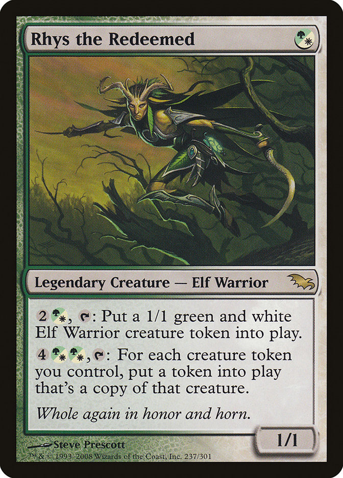 Magic the Gathering Card - Rhys the Redeemed - MTG Circle