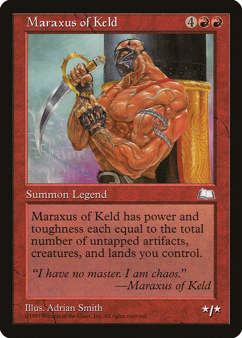 Magic the Gathering Card - Maraxus of Keld - MTG Circle