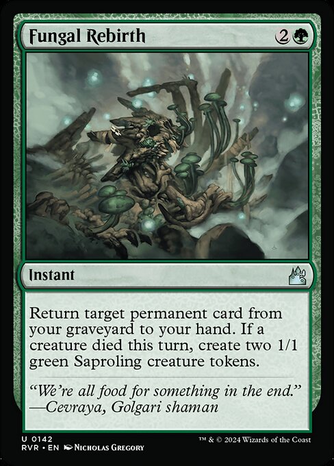 Magic the Gathering Card - Fungal Rebirth - MTG Circle