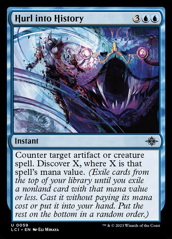 Magic the Gathering Card - Hurl into History - MTG Circle