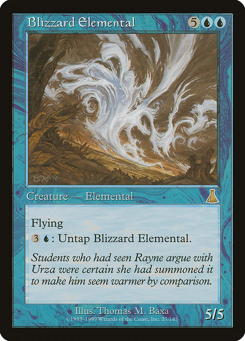 Magic the Gathering Card - Blizzard Elemental - MTG Circle