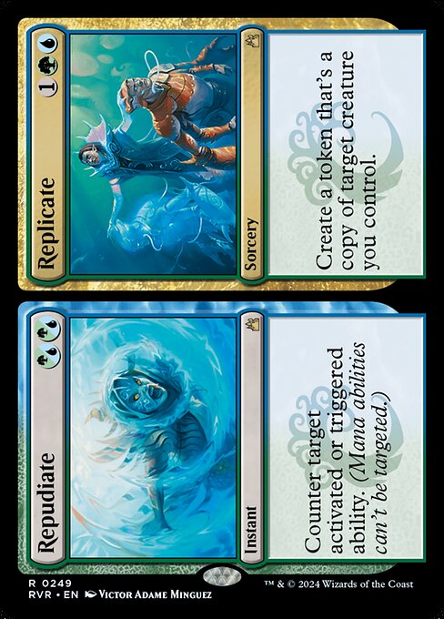 Magic the Gathering Card - Repudiate // Replicate - MTG Circle