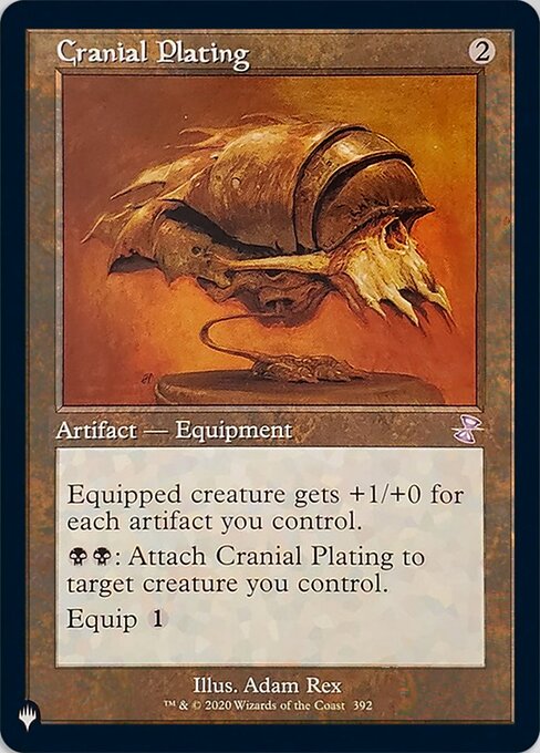 Magic the Gathering Card - Cranial Plating - MTG Circle