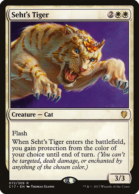 Magic the Gathering Card - Seht's Tiger - MTG Circle