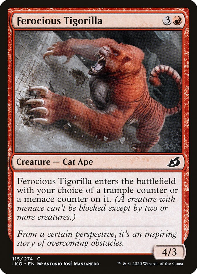 Magic the Gathering Card - Ferocious Tigorilla - MTG Circle
