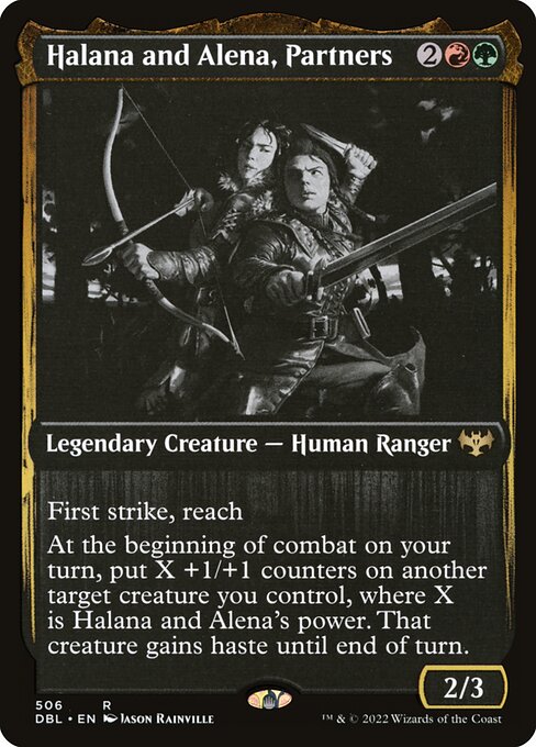 Magic the Gathering Card - Halana and Alena, Partners - MTG Circle