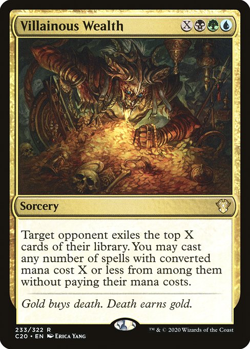 Magic the Gathering Card - Villainous Wealth - MTG Circle