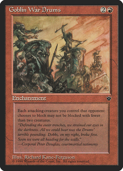 Magic the Gathering Card - Goblin War Drums - MTG Circle