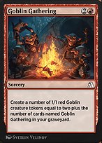 Magic the Gathering Card - Goblin Gathering - MTG Circle