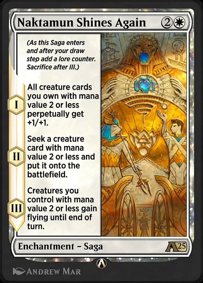 Magic the Gathering Card - Naktamun Shines Again - MTG Circle