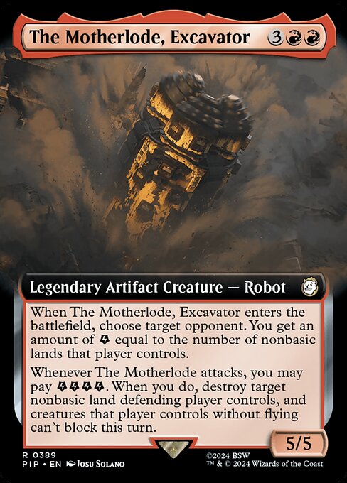 Magic the Gathering Card - The Motherlode, Excavator - MTG Circle