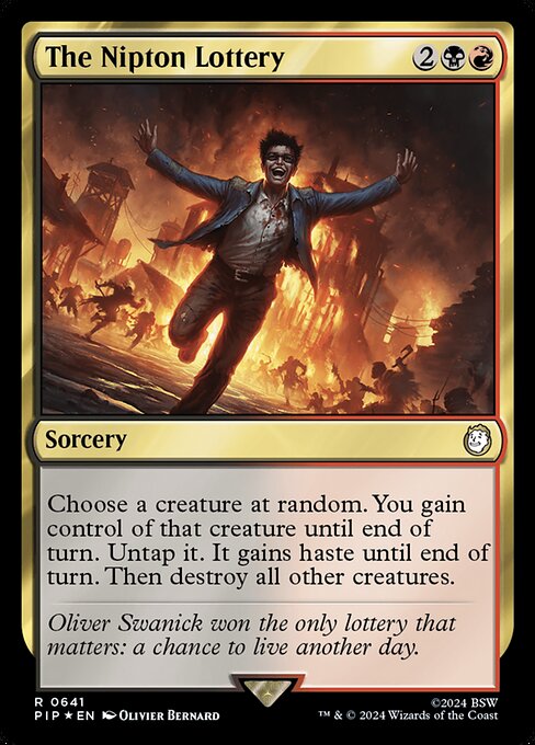 Magic the Gathering Card - The Nipton Lottery - MTG Circle