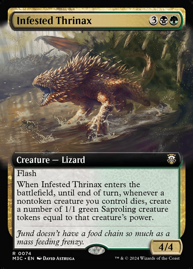 Magic the Gathering Card - Infested Thrinax - MTG Circle