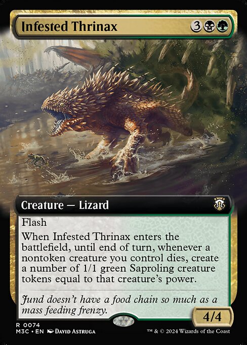Magic the Gathering Card - Infested Thrinax - MTG Circle