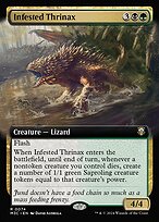 Magic the Gathering Card - Infested Thrinax - MTG Circle