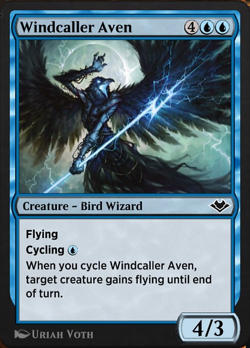 Magic the Gathering Card - Windcaller Aven - MTG Circle