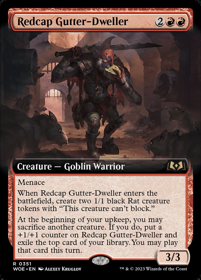 Magic the Gathering Card - Redcap Gutter-Dweller - MTG Circle