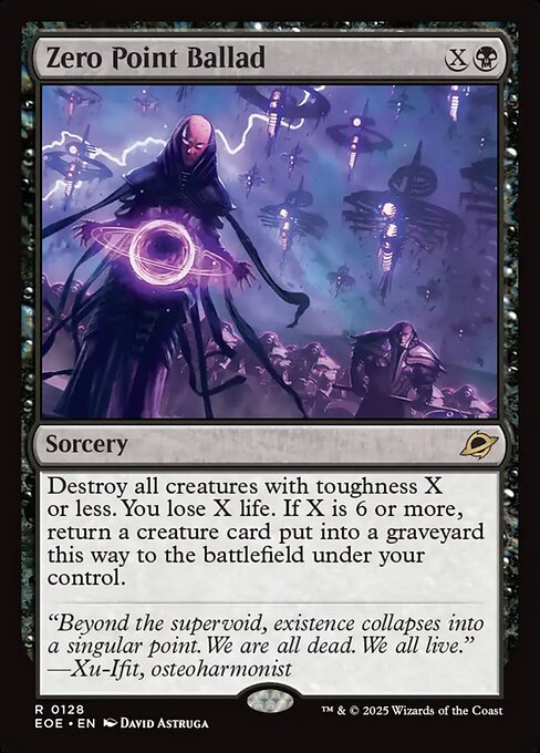 Magic the Gathering Card - Zero Point Ballad - MTG Circle