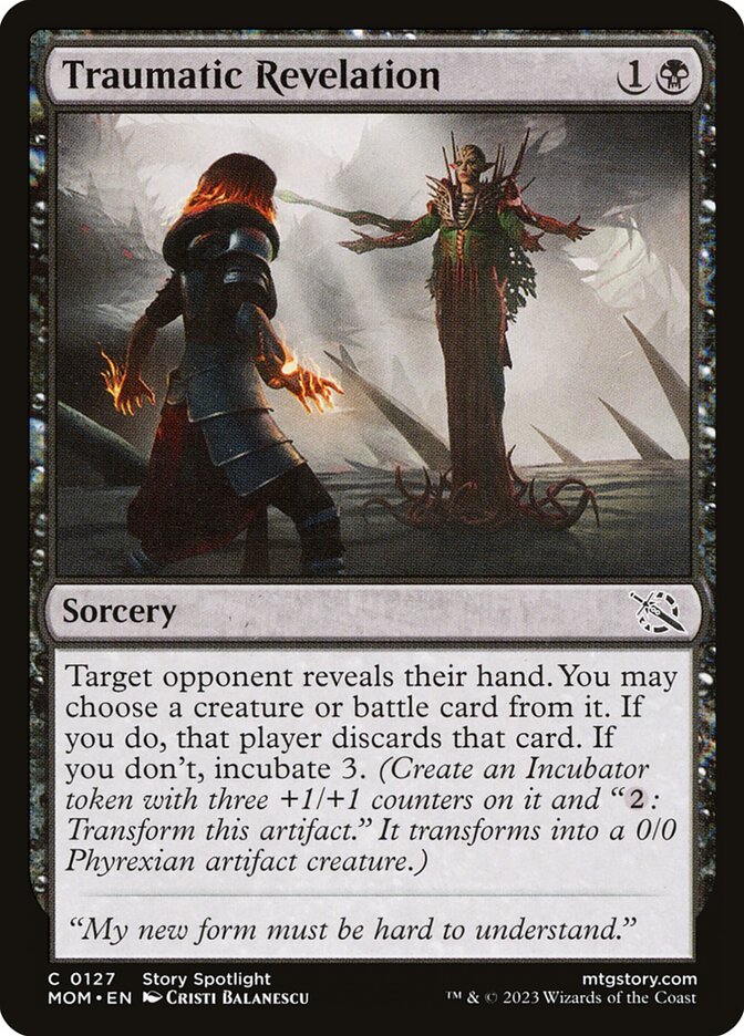 Magic the Gathering Card - Traumatic Revelation - MTG Circle