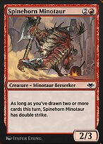 Magic the Gathering Card - Spinehorn Minotaur - MTG Circle