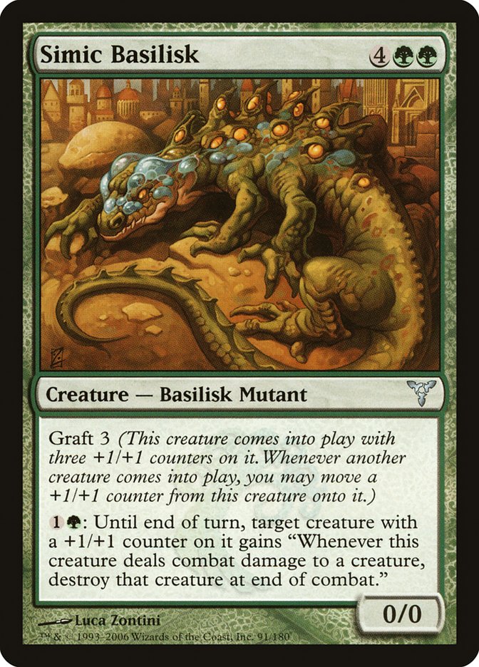 Magic the Gathering Card - Simic Basilisk - MTG Circle