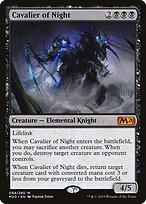 Magic the Gathering Card - Cavalier of Night - MTG Circle