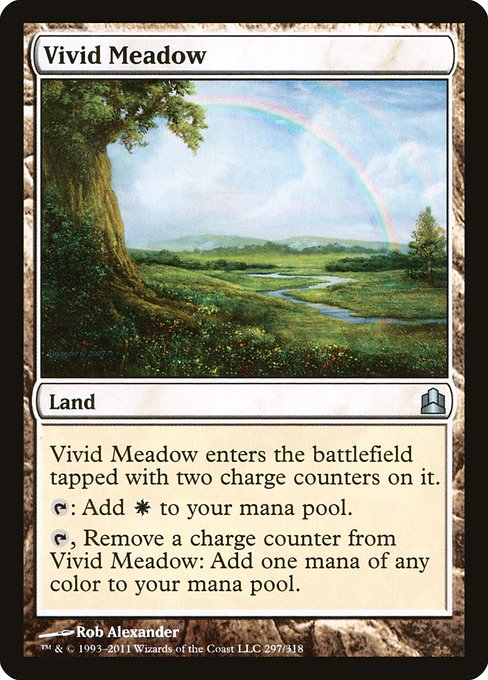 Magic the Gathering Card - Vivid Meadow - MTG Circle