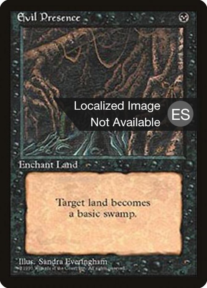 Magic the Gathering Card - Evil Presence - MTG Circle