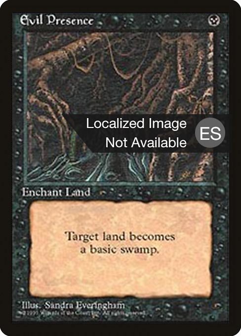 Magic the Gathering Card - Evil Presence - MTG Circle